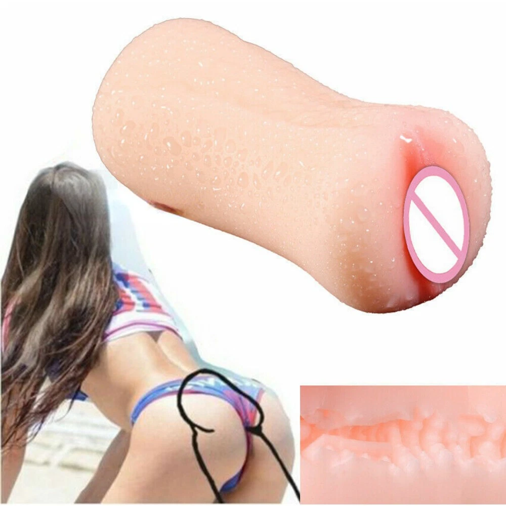 CUS-M Male Self-pleasure Portable Soft and Realistic Vaginal Simulation Cup - Male Sexual Toy