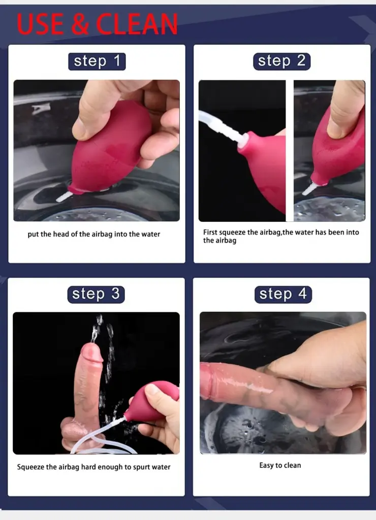 CUS-Realistic simulation of ejaculation fake penis, large and thick head of the penis, suction cup type penis-anus female erotic toy