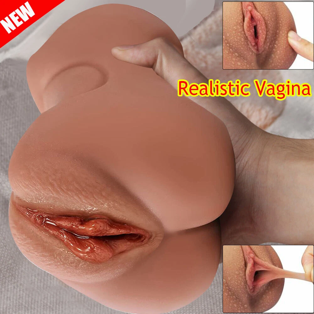 CUS-3 in1 Reusable Silicone Male Stroker Ultra-Realistic Pocket Adult Toy for Men
